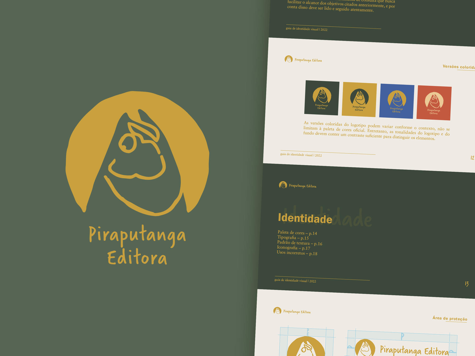 Piraputanga Editora – identidade visual criada para a Piraputanga Editora