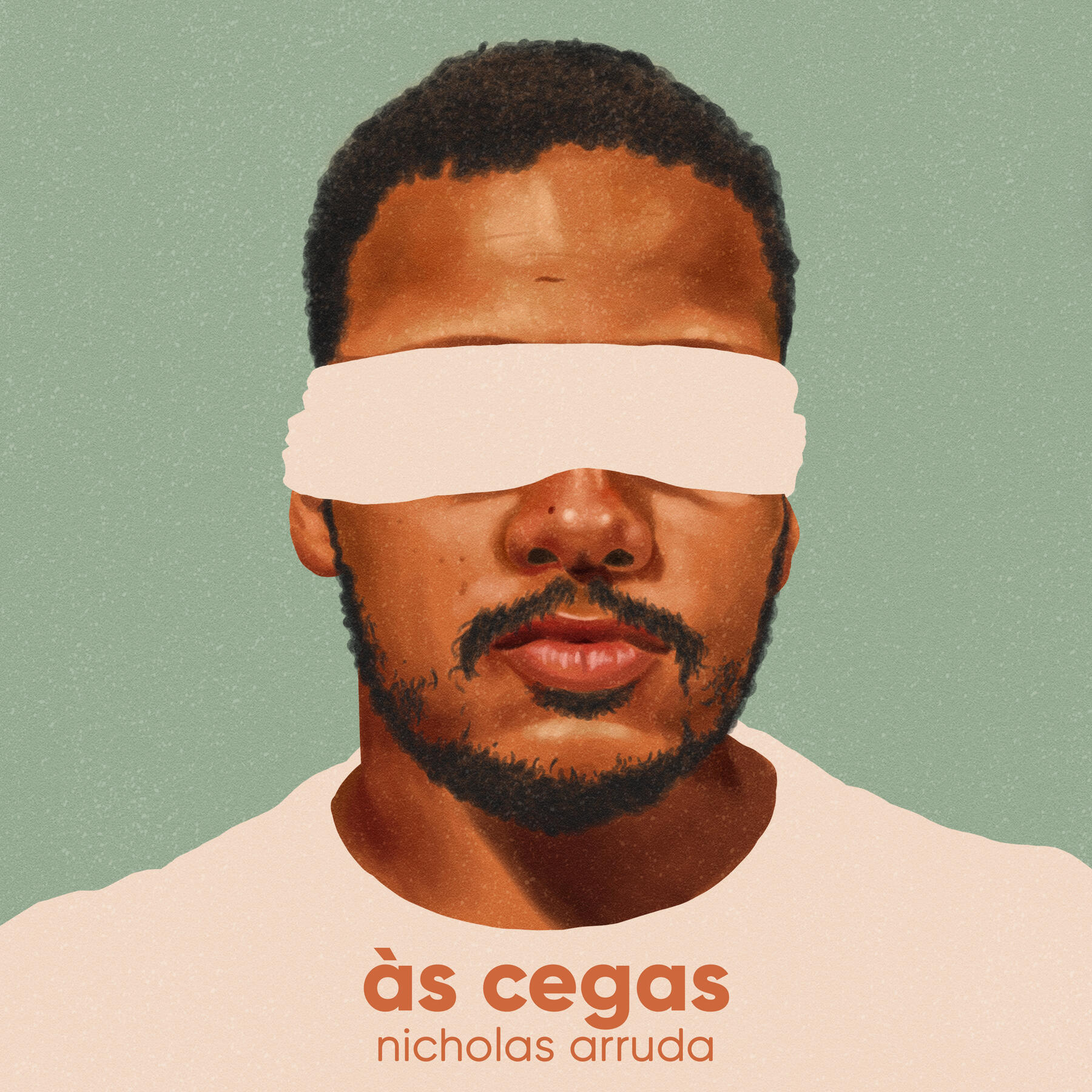 Às Cegas – pintura digital para a capa do EP "Às Cegas" do cantor Nicholas Arruda