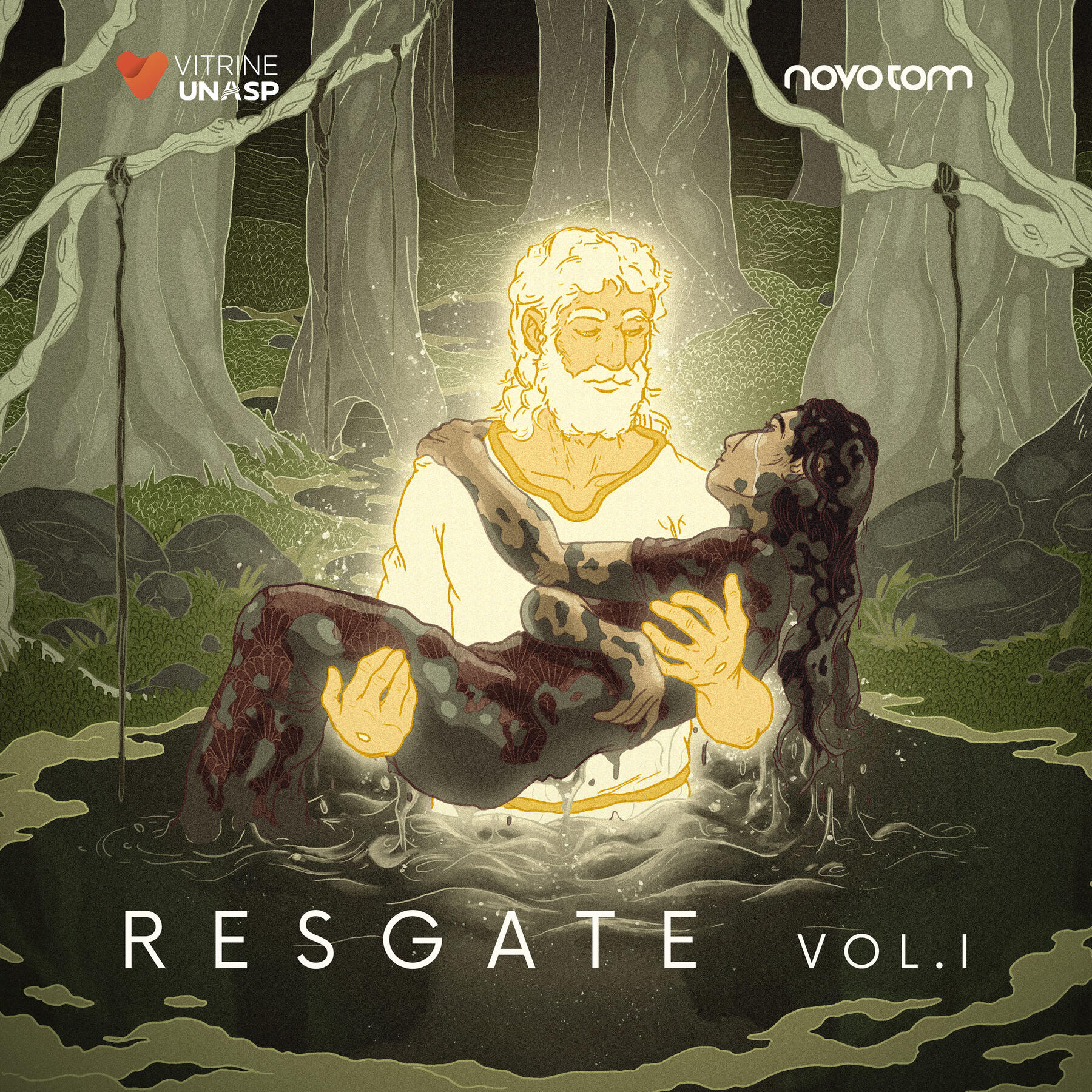 Resgate Vol.1 – ilustração digital para a capa do EP "Resgate Vol.I" do grupo musical Novo Tom